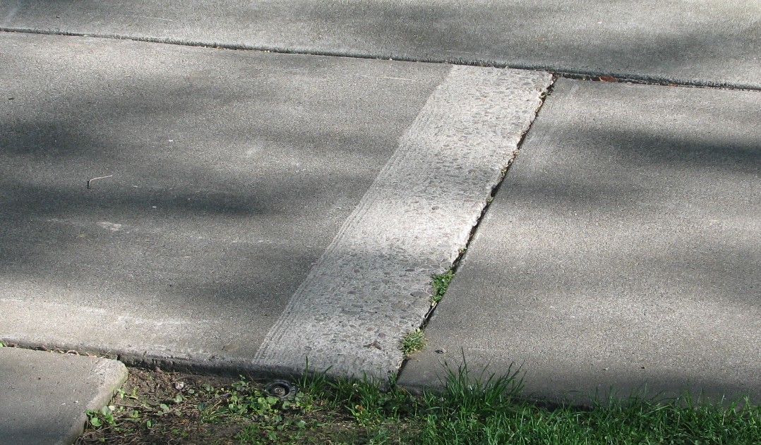 Information about "Sidewalk_Grinding.JPG" on sidewalk crack project